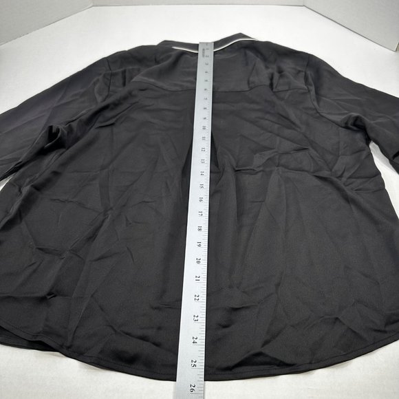 Venus Women's Size Large Sleep Pants And Shirt Black New Button Has Cloth Ripped - Picture 16 of 16